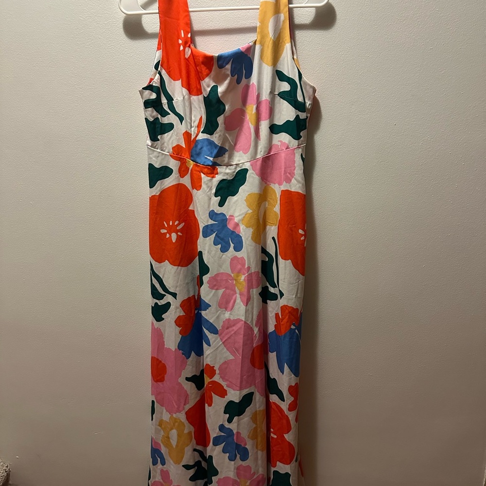 Floral Maxi Dress with Bold Colors